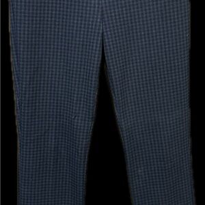 Express Navy Check Dress Pants – Size 4 (Hemmed for 5’4”)